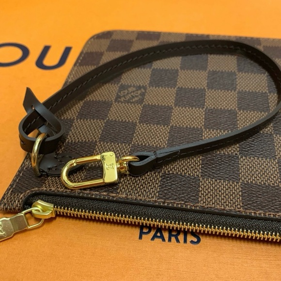 Authentic Louis Vuitton NEW damier ebene Neverfull GM pouch - Picture 6 of 12